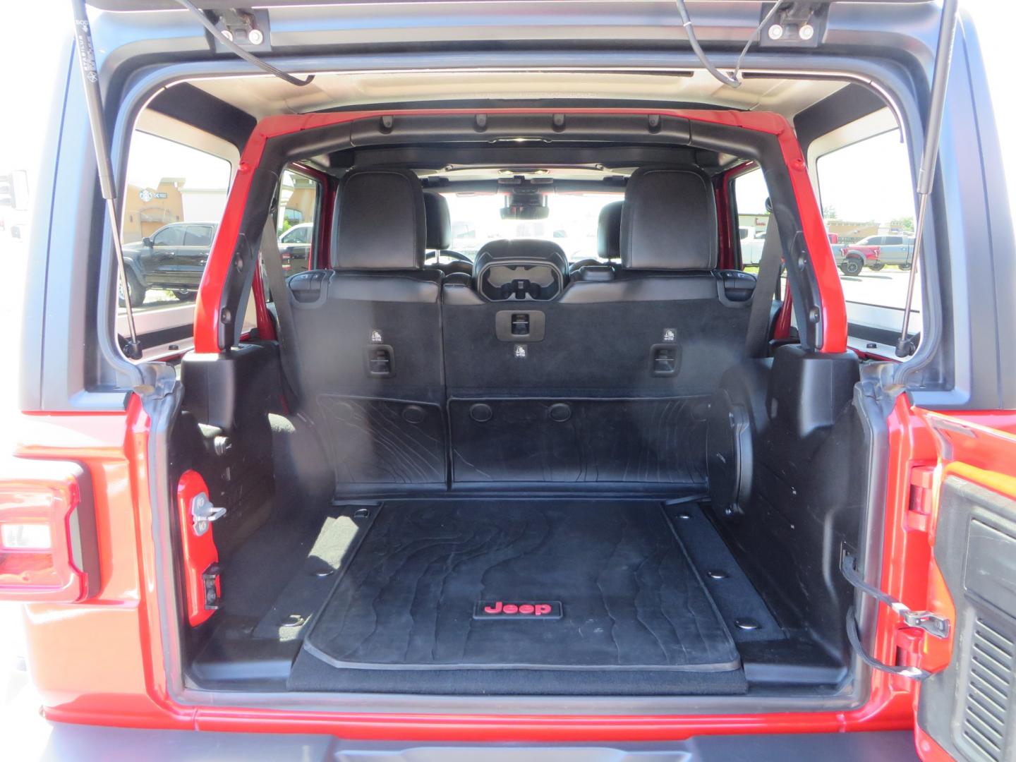 2019 Red /Black Jeep Wrangler Unlimited Rubicon (1C4HJXFN7KW) with an 2.0L L4 DOHC 16V TURBO engine, automatic transmission, located at 2630 Grass Valley Highway, Auburn, CA, 95603, (530) 508-5100, 38.937893, -121.095482 - Rubicon JL ready for all of your offroad adventures. This Jeep is sitting on a Rubicon Express lift kit, RE 2.5 Extreme series shocks, 17" Method bead grip wheels, 37" BFG KO2 tires, EVO front bumper, Warn winch, Road Armor rock slliders, and a HD Jeep spare tire carrier. - Photo#61